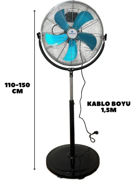Rubenis RBS-27 PLUS 18" Sanayi Tipi Vantilatör - 3