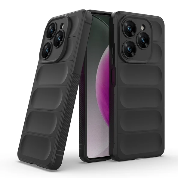 Zipax  Tecno Spark 20 Pro 4G Kılıf Kasisli Silikon Zr-Etnik