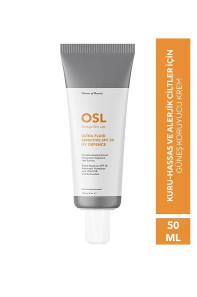 Osl Omega Skin Lab Ultra Fluid + Sensitive SPF 50 UV Defence 50 ml - 2