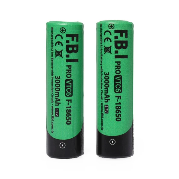 Vtc6 18650 3.7v 3000mah 30a Li-ion Şarjlı Pil + Pil Taşıma Kutusu 2'li Set - 1