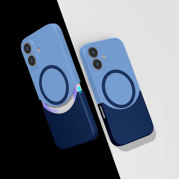 Zipax  Apple iPhone 16 Kılıf Şık Tasarım Mıknatıslı Magesafe Özellikli Zr-Duble