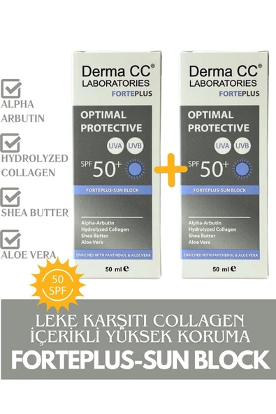 Derma CC LABORATORIES FORTEPLUS Güneş Kremi Spf50+ 50ml X2