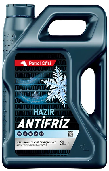 Petrol Ofisi Rtu Hazır Yesil Antifriz -40°c - 3 Litre