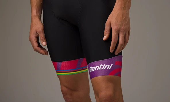 Santini UCI Wollongong Askılı Kadın Bisiklet Taytı EC1075GITR1WL22 - 7