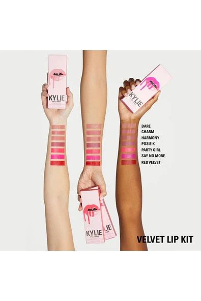 Kylie Dudak Kalemi ve Yarı Mat Likit Ruj Set 705 Charm - Resim 5