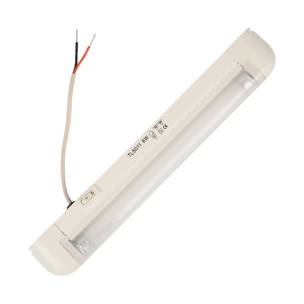 Mega Oto Market 6W 24V Karavan 27 cm Elektronik Floresan Kabin Tavan Lambası - Mavi Işık