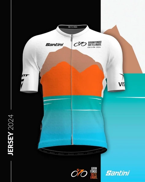 Santini GranFondo Siete Lagos Kısa Kollu Erkek Forma GF94875C7LAGO - 4