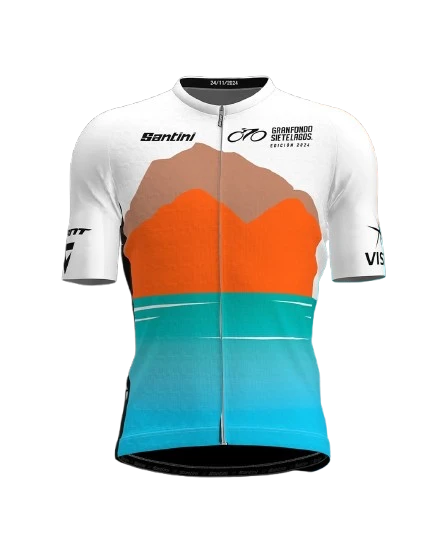 Santini GranFondo Siete Lagos Kısa Kollu Erkek Forma GF94875C7LAGO - 6