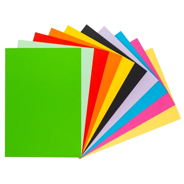 Bigpoint Fon Kartonu 35x50cm 120 Gram Karışık 10 Renk x 10 Paket