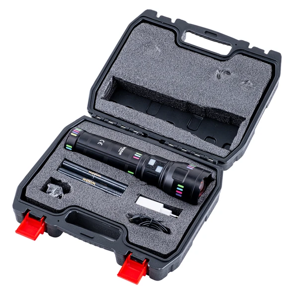 Wison El Feneri - Zoomlu - Şarjlı 60 W - Metal Gövde - Resim 7