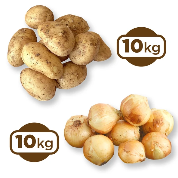 GELTAT Patates Taze 10 Kg + Kuru Soğan 10 kg
