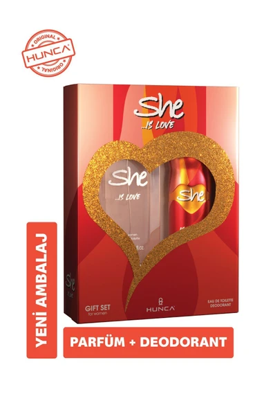 She Love Kadın Parfüm Seti EDT 50 ml + Deodorant 150 ml