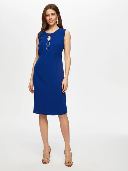 Damla Taş Detaylı Şifon Pelerinli Abiye Elbise Faik Sönmez - 10