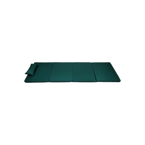 Reyo Taşınabilir Katlanır Su Geçirmez Plaj Havuz Şezlong Minderi Kamp Yatağı Çadır Matı Yeşil - Resim 3
