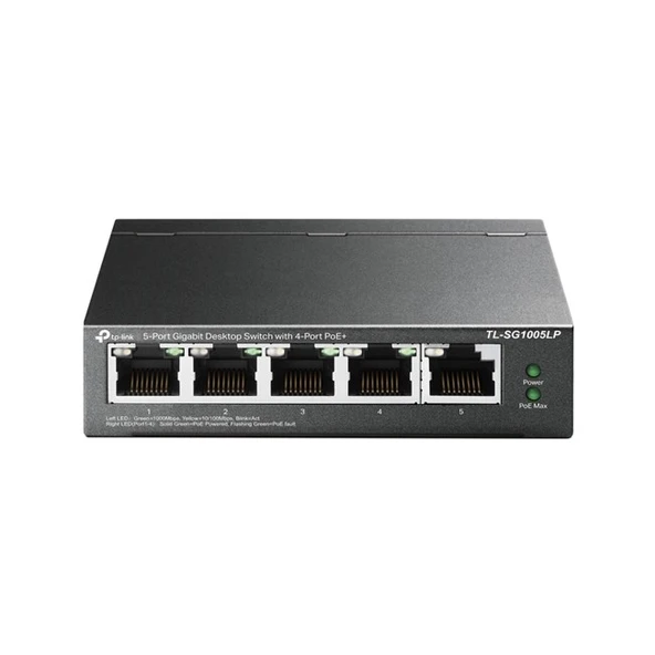 Tp-Link TL-SG1005LP 5 Port Gigabt 4Port Poe Switch - Resim 2
