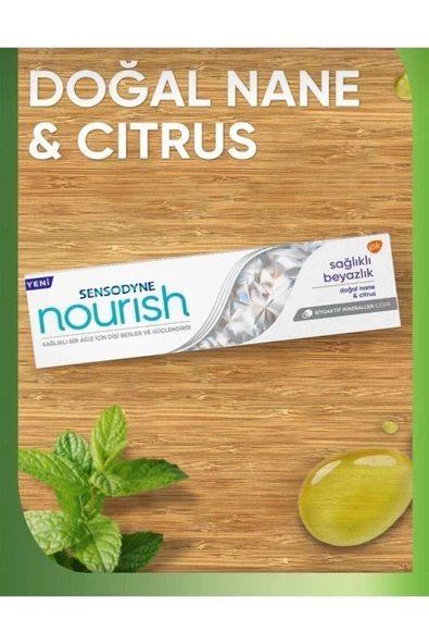 Sensodyne Nourish Sağlıklı Beyazlık Nane 50 ml X2 Adet - 2