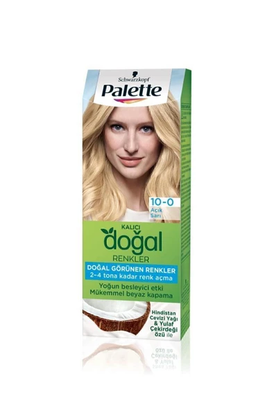 Palette Kalıcı Doğal Renkler Saç Boyası 10-0 Açık Papatya X 3 Adet - Resim 4