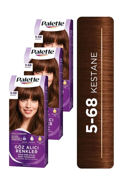 Palette Göz Alıcı Renkler 5-68 Kestane x 3 Adet