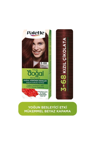 Palette Kalıcı Doğal Renkler 3-68 Kızıl Çikolata