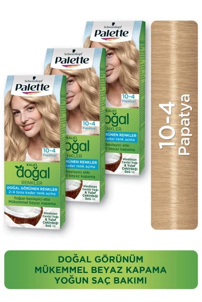 Palette Kalıcı Doğal Renkler Saç Boyası 10-4 Papatya X 3 Adet ürün görseli