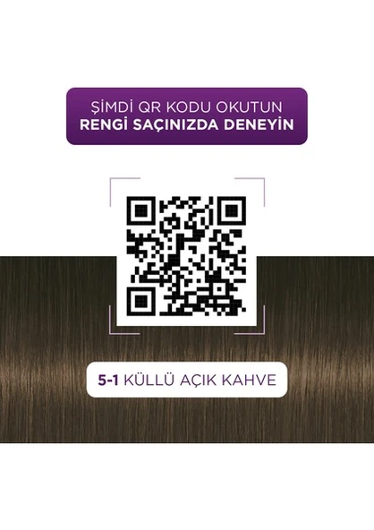 Palette Göz Alıcı Renkler 5-1 Küllü Açık Kahve - 5