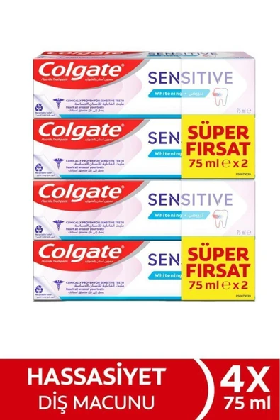 Colgate Sensitive Diş Macunu 75 ml 4'lü Fırsat Seti