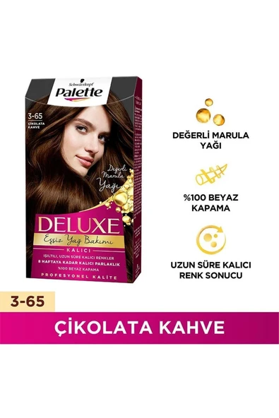 Palette Deluxe Saç Boyası 3-65 Çikolata Kahve - 2