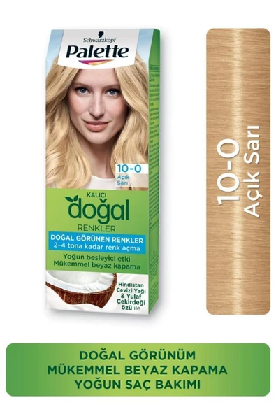 Palette Kalıcı Doğal Renkler Saç Boyası 10-0 Açık Papatya X 3 Adet - Resim 3