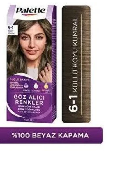 Palette Göz Alıcı Renkler No:6/1 Küllü Koyu Kumral ürün görseli