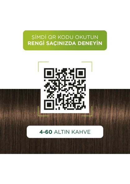 Palette Kalıcı Doğal Renkler Saç Boyası 4-60 Altın Kahve - Resim 5