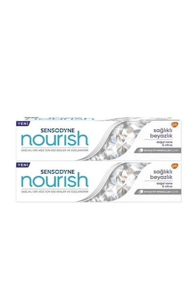 Sensodyne Nourish Sağlıklı Beyazlık Nane 50 ml X2 Adet