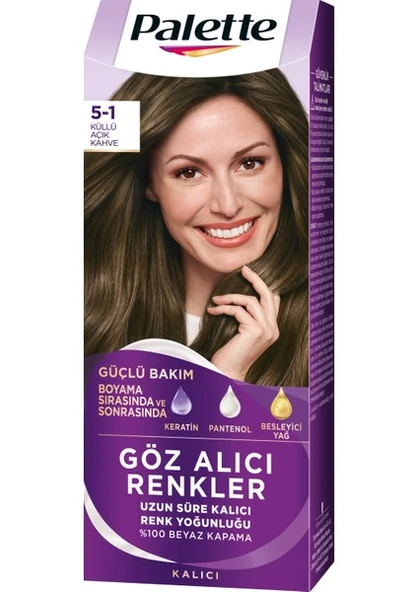 Palette Göz Alıcı Renkler 5-1 Küllü Açık Kahve - 2