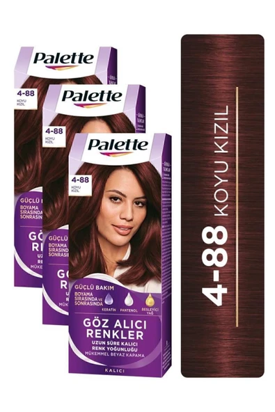 Palette Göz Alıcı Renkler 4-88 Koyu Kızıl X3 Adet ürün görseli