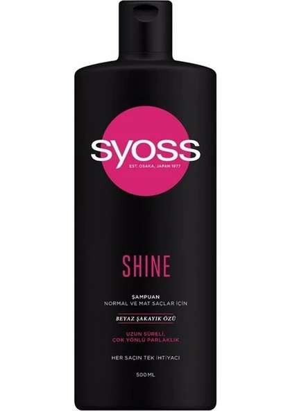 Syoss Shine Şampuan 500 Ml ürün görseli