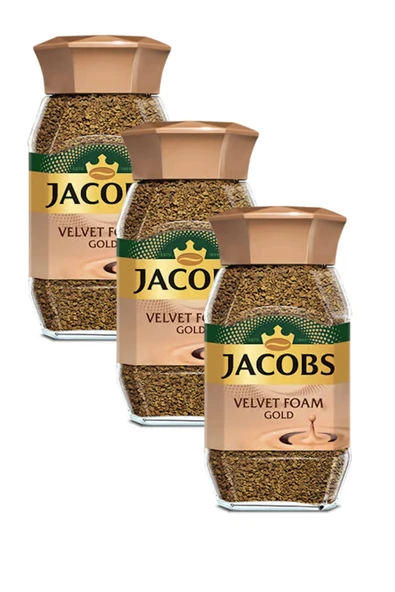 Jacobs Velvet Foam Gold 100 gr X 3 Adet