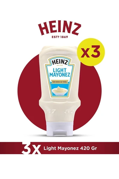 Heinz Light Mayonez 420 Gr - 3'lü Paket ürün görseli