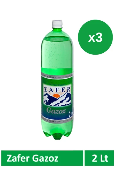 Zafer Gazoz 2 Lt Sade x 3 Adet