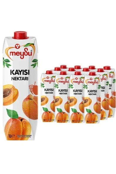 Meysu Kayısı Nektarı Meyve Suyu 1 Lt X 12 Adet - 2