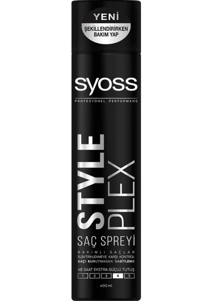 Syoss STYLE PLEX SPREY 400 ML 1 ADET GÜÇLÜ TUTUŞ SAÇ SPREYİ - 2