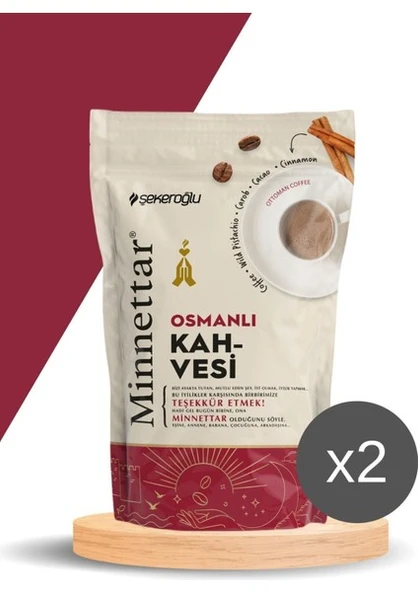 Şekeroğlu Minnettar Osmanlı Kahve 2 x 165 gr ( 2 Paket ) - 2