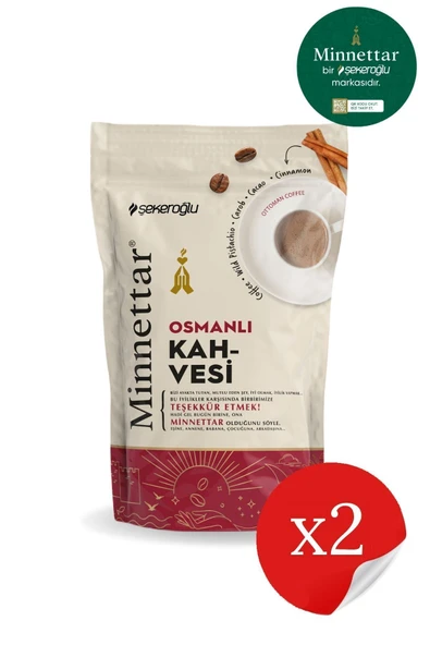 Şekeroğlu Minnettar Osmanlı Kahve 2 X 165 gr ( 2 Paket )