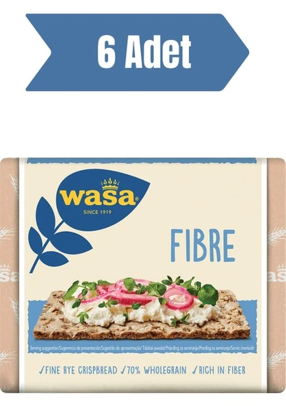 Wasa Lifli Gevrek Ekmek Crispbread Fibre 230 gr 6 Adet ürün görseli 1