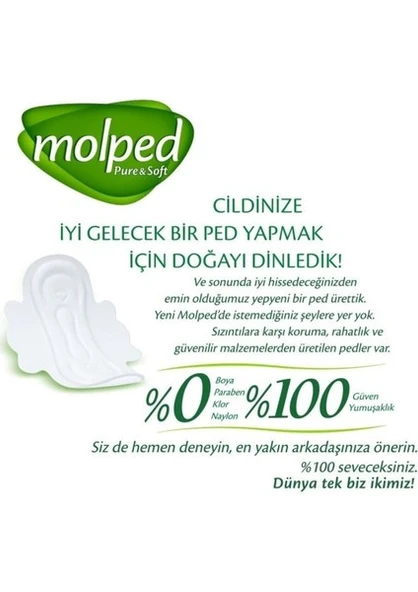 Molped Pure&soft Hijyenik Ped Süper Ekonomik Normal 24 Lü 6 Adet - 3