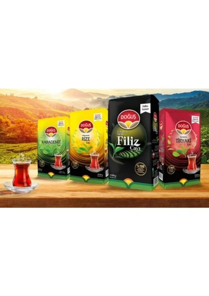 Doğuş Siyah Filiz Çayı 1000 gr x 6 - 4