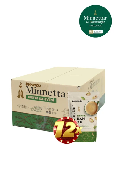 Şekeroğlu Minnettar Fıstıklı Kahve 12 X 165 gr ( 12 Paket ) - 4