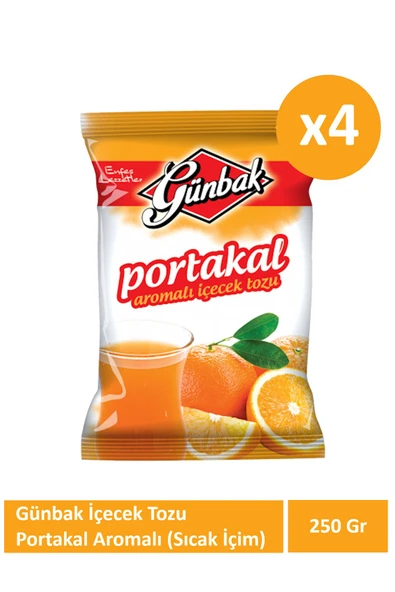 Günbak 250Gr Portakal Aromalı İçecek Tozu x 4 Adet ürün görseli