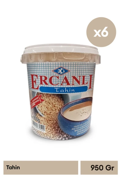 Ercanlı Meşhur Denizli Kale Tahini 950 gr X 6 Adet (%100 SUSAM) - 2