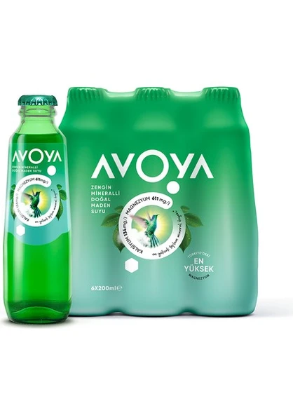 Avoya 6'lı Sade Maden Suyu 200 ml - 3