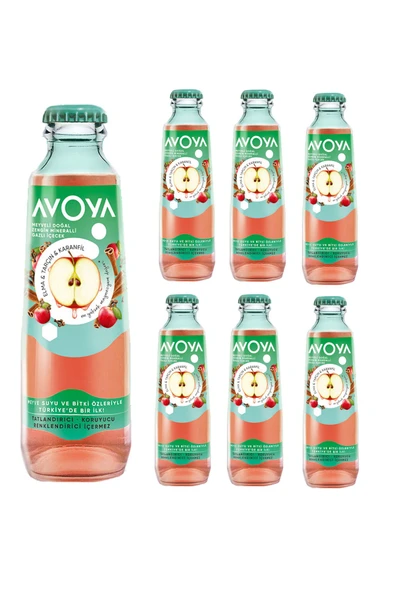 Avoya Meyveli Elma & Tarçın Maden Suyu 200 Ml x 6 Adet - 1