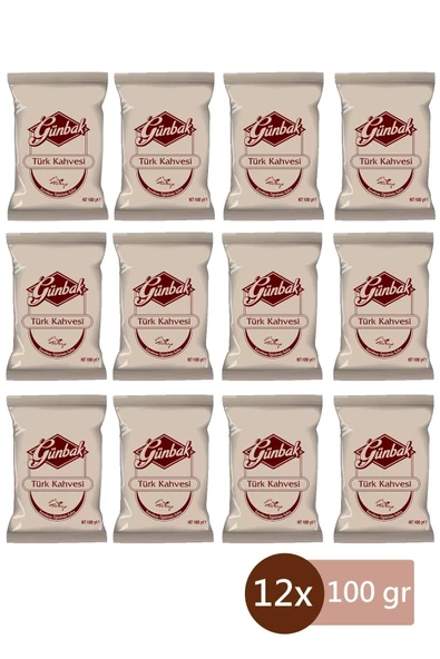 Günbak Türk Kahvesi 100 gr x 12 Adet